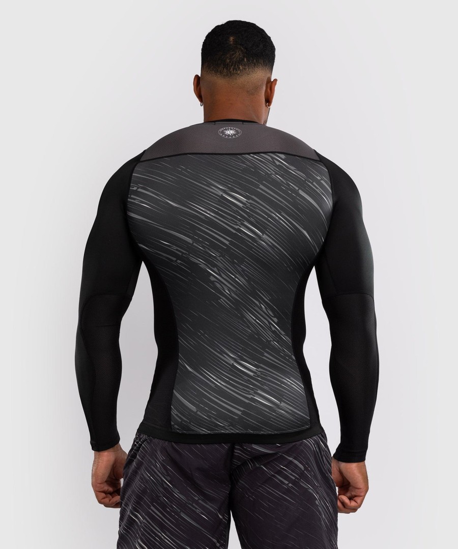 venum rapid pitkähihainen rashguard - mustamyrskynharmaa