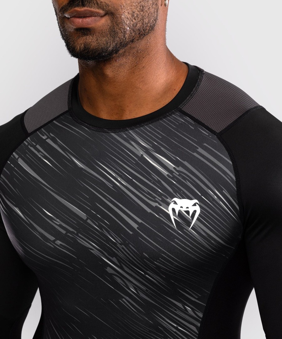 venum rapid pitkähihainen rashguard - mustamyrskynharmaa