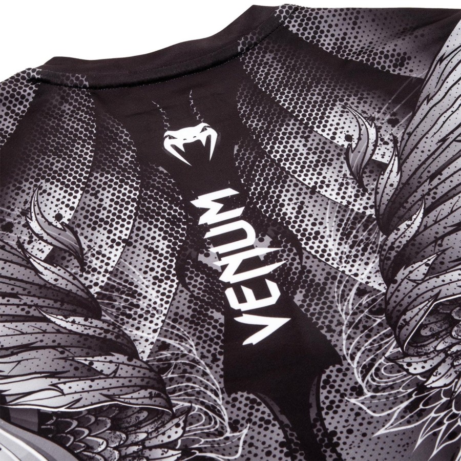 venum phoenix rashguard - pitkähihainen - mustavalkoinen - naisille