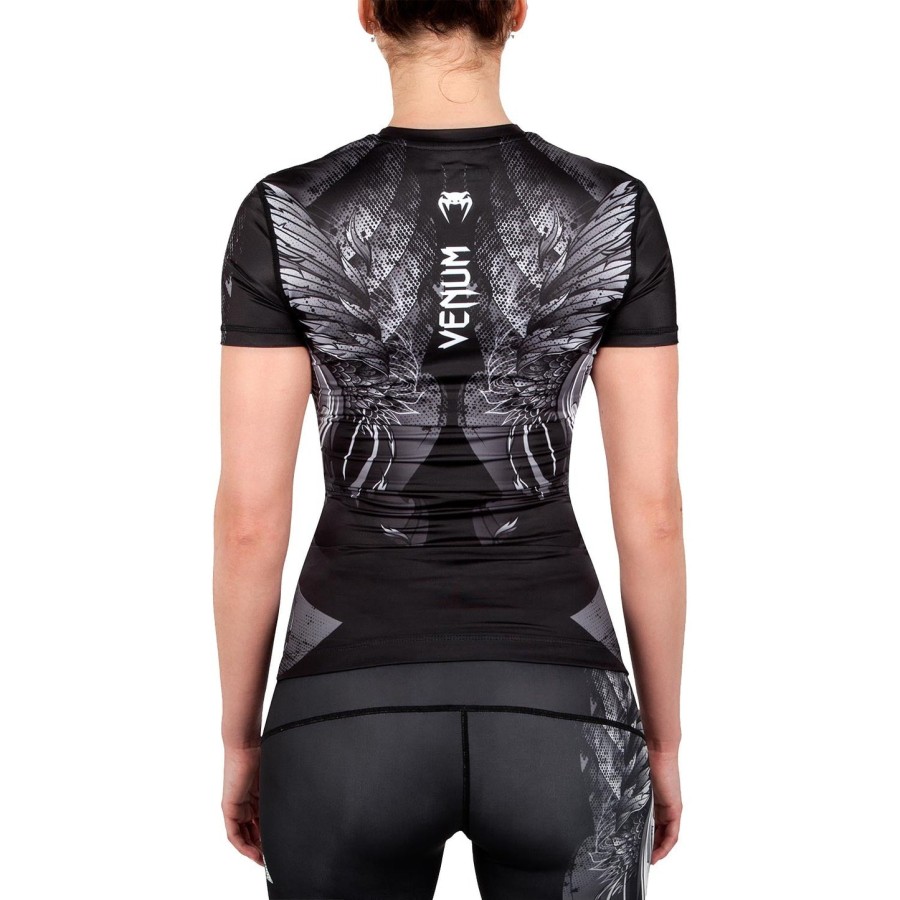 venum phoenix rashguard - lyhythihainen - mustavalkoinen - naisille