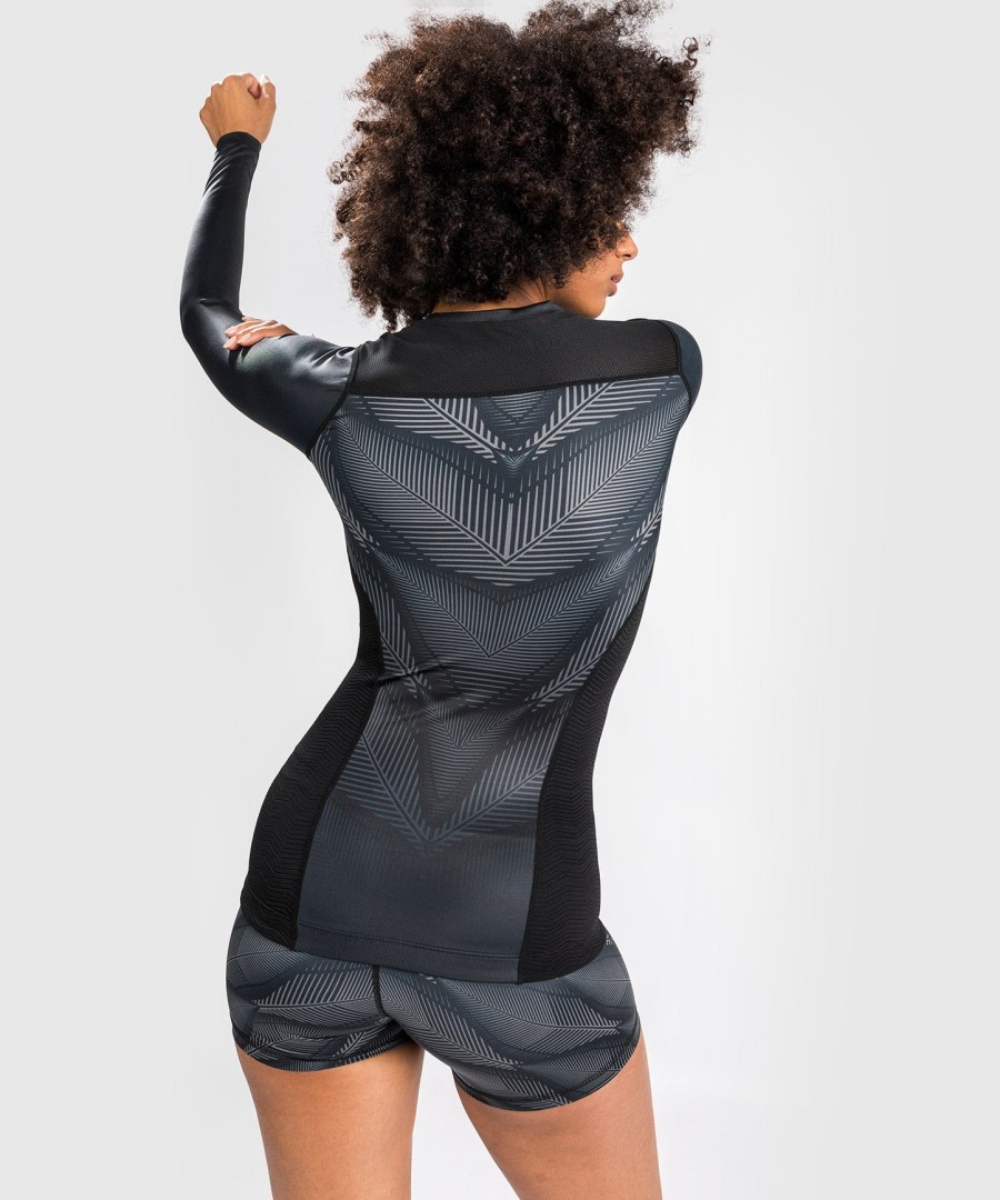 venum phantom rashguard pitkähihainen - naisten - mustapunainen