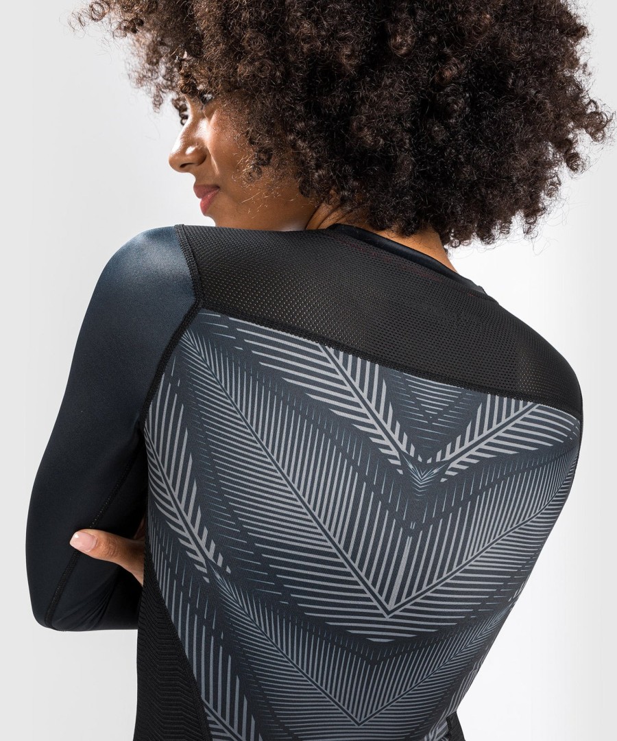 venum phantom rashguard pitkähihainen - naisten - mustapunainen