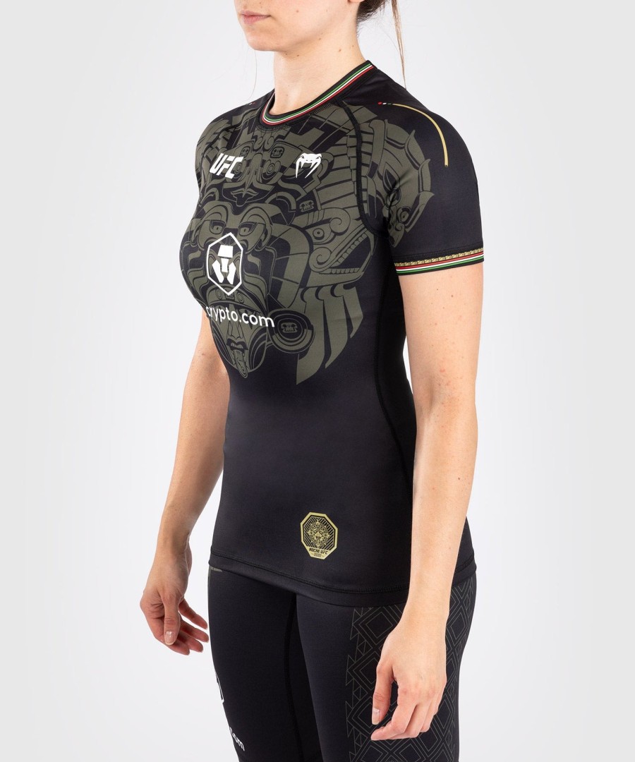 noche ufc by venum authentic fight night naisten performance lyhythihainen rashguard - musta