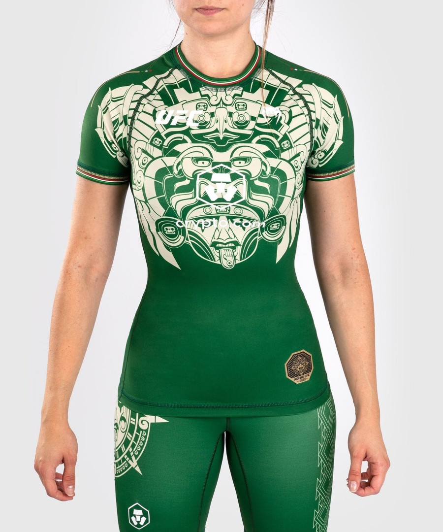 noche ufc by venum authentic fight night naisten performance lyhythihainen rashguard - vihreä
