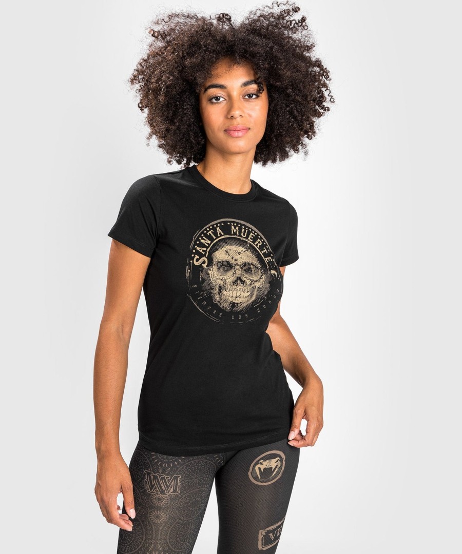t-paita santa muerte dark side venum woman - mustaruskea