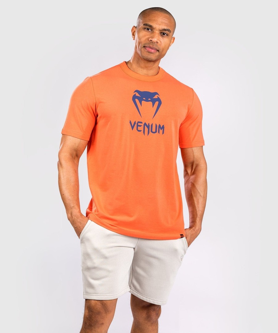 venum classic t-paita - oranssitummansininen