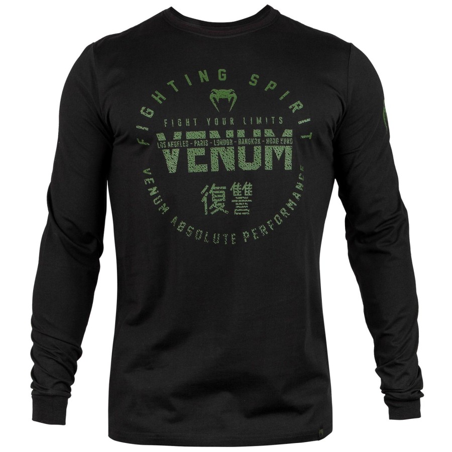 venum signature t-paita - pitkähihainen - mustakhaki - exclusive