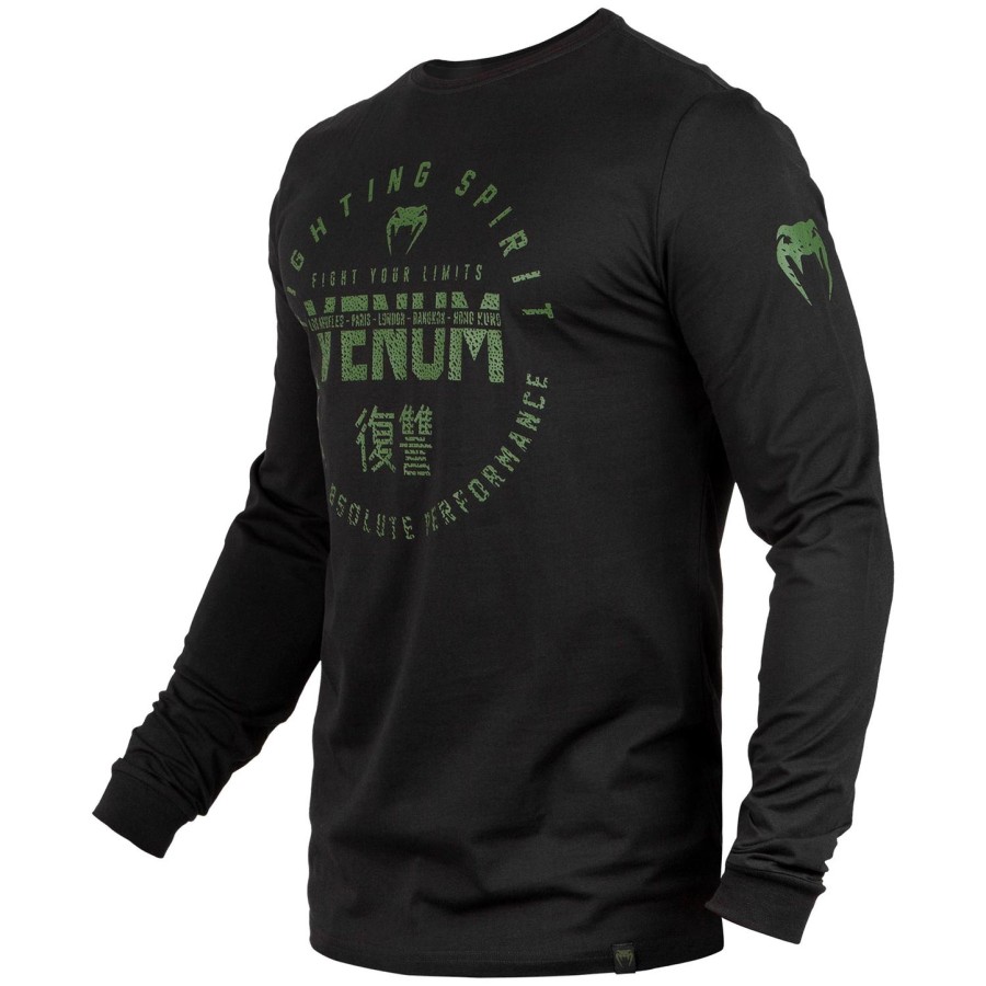 venum signature t-paita - pitkähihainen - mustakhaki - exclusive