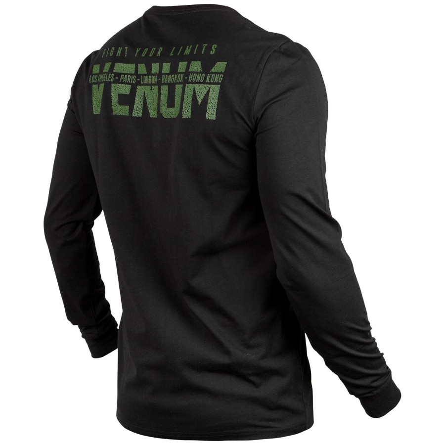 venum signature t-paita - pitkähihainen - mustakhaki - exclusive