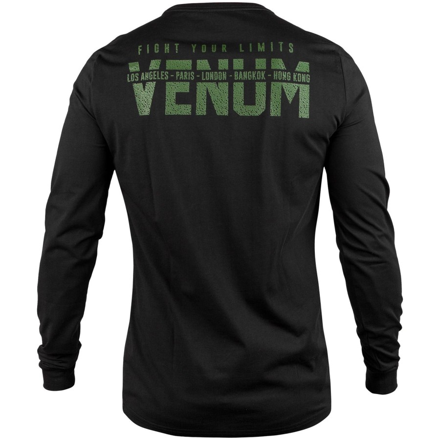 venum signature t-paita - pitkähihainen - mustakhaki - exclusive