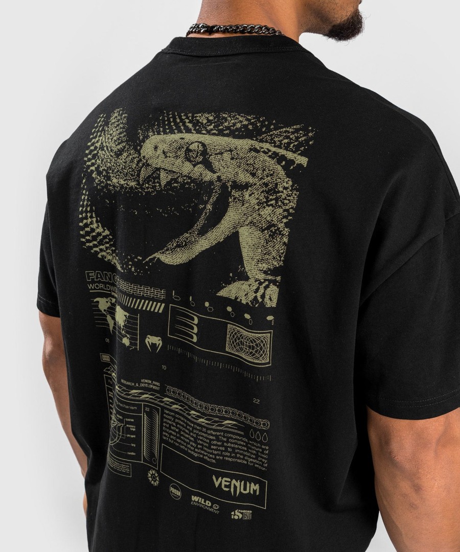 venum fangs t-paita - ylisuuri istuvuus - musta