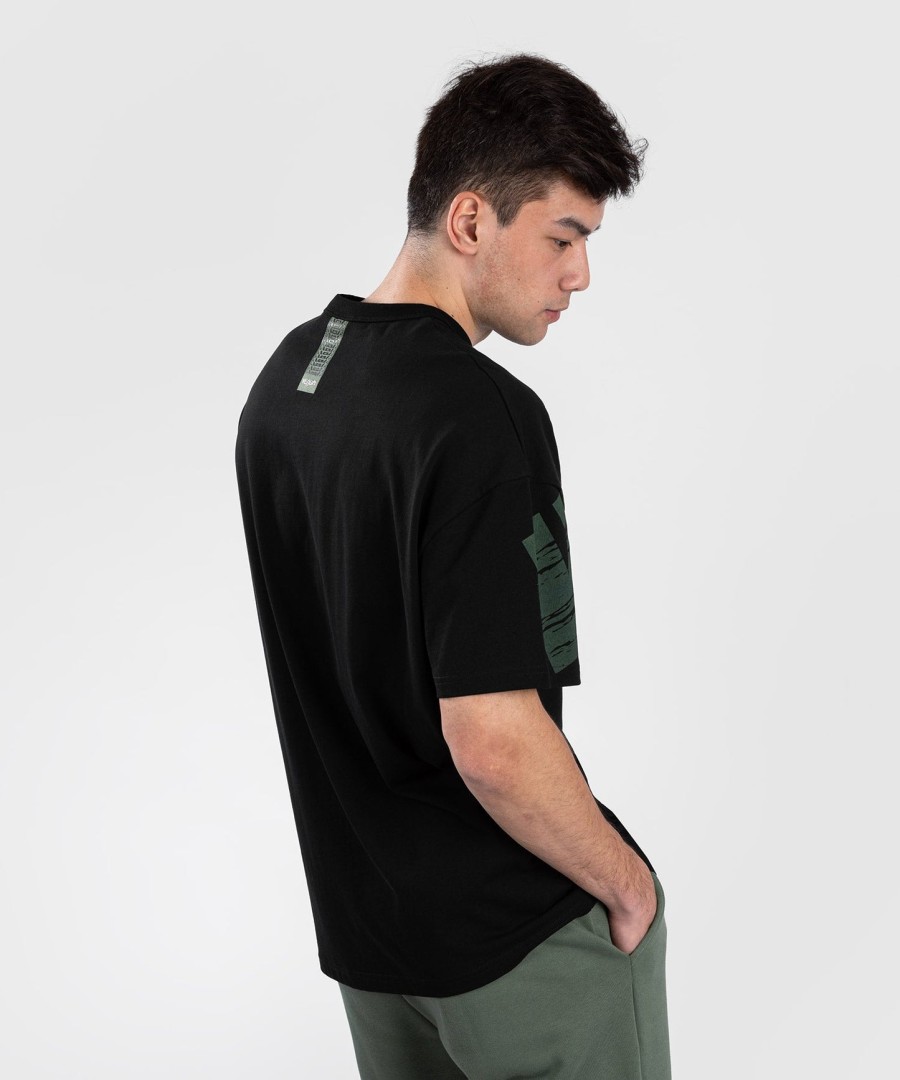 venum connect xl t-paita - mustavihreä