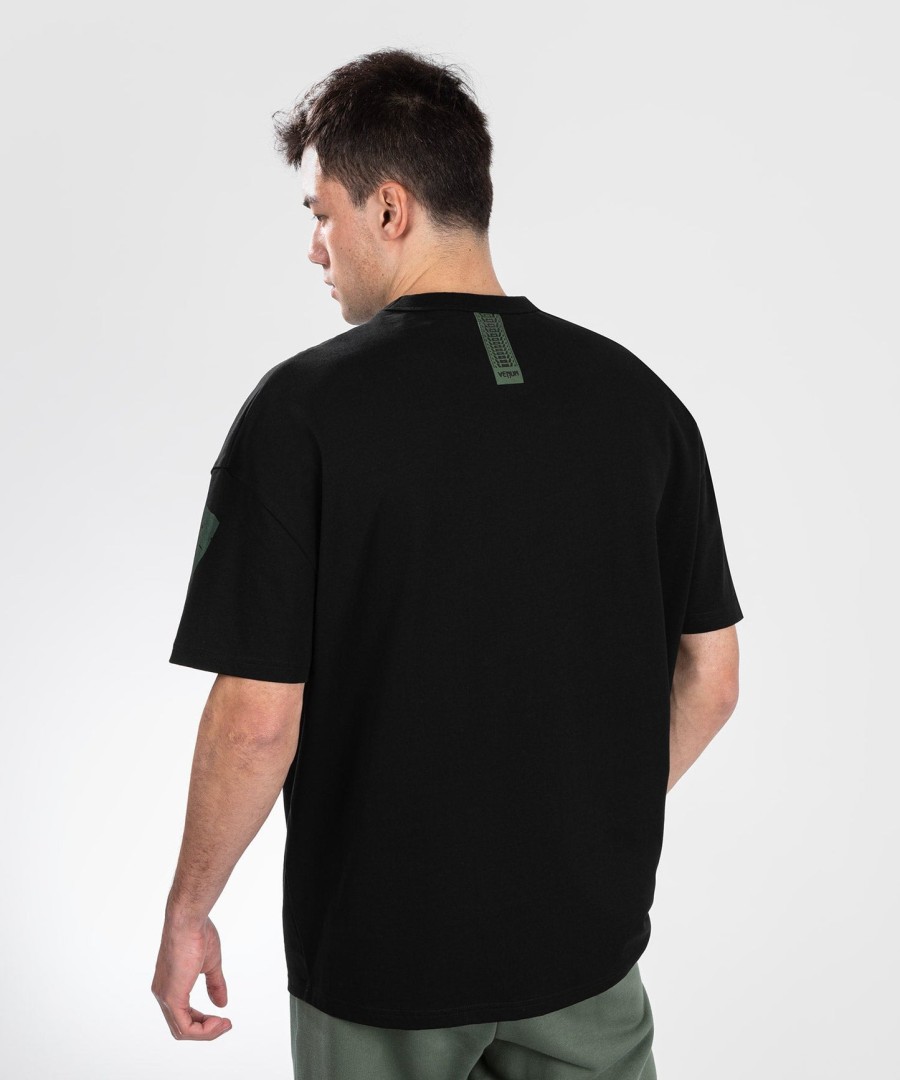 venum connect xl t-paita - mustavihreä