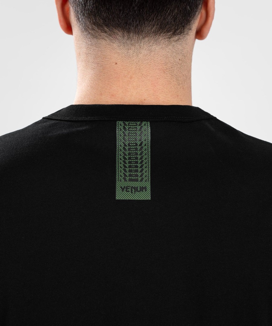 venum connect xl t-paita - mustavihreä