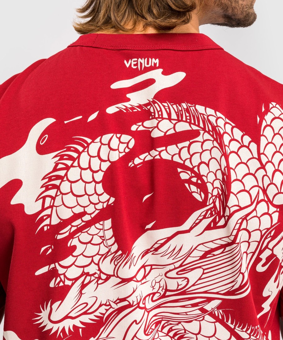 venum dragon flight miesten t-paita - kirsikanpunainenkermanvalkoinen