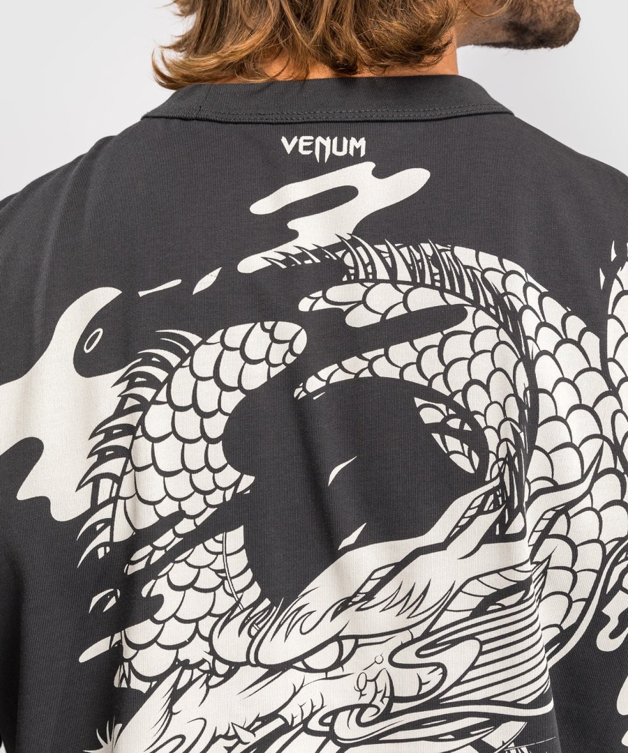 venum dragon flight miesten t-paita - hiilenharmaakermanvalkoinen