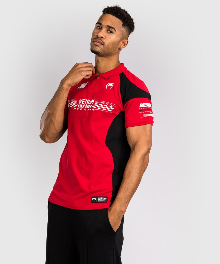 venum motorsport puuvillainen poolopaita - punainen