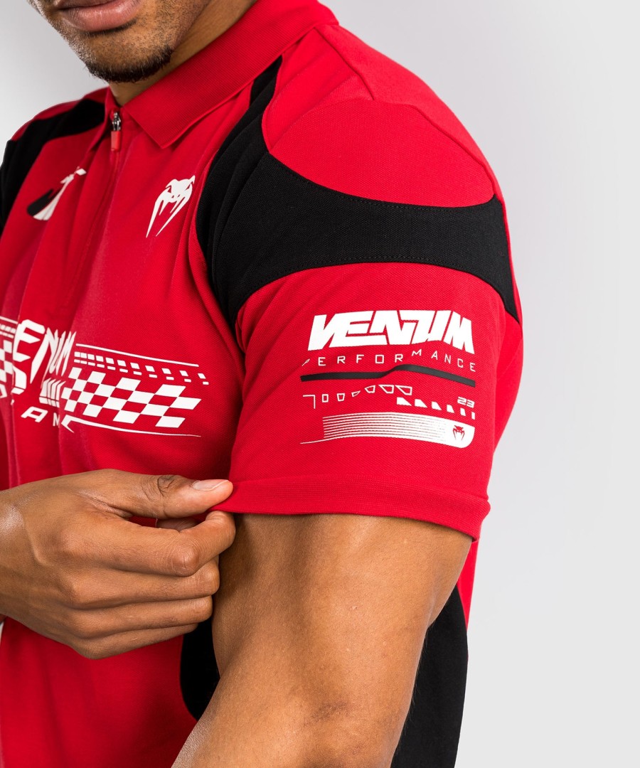 venum motorsport puuvillainen poolopaita - punainen