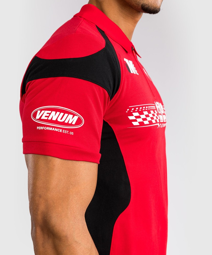 venum motorsport puuvillainen poolopaita - punainen