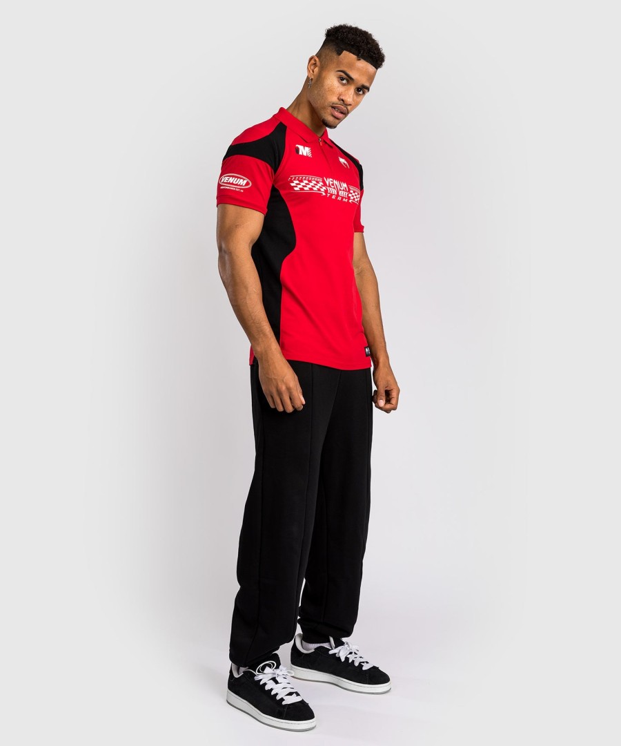 venum motorsport puuvillainen poolopaita - punainen