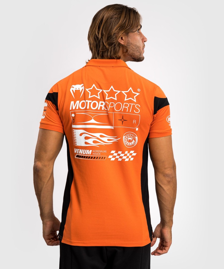 venum motorsport puuvillainen poolopaidat - mandariini