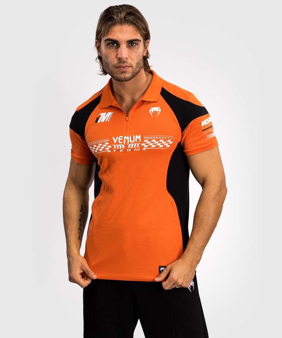 venum motorsport puuvillainen poolopaidat - mandariini