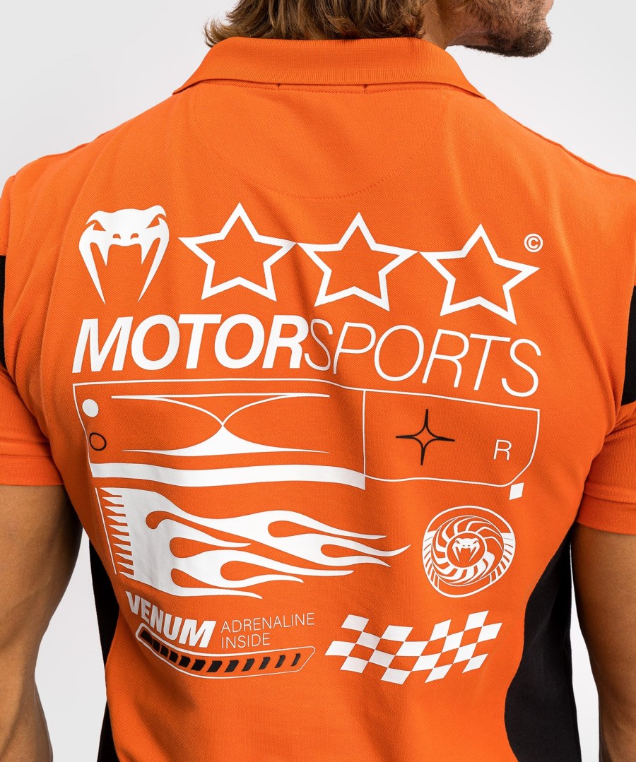 venum motorsport puuvillainen poolopaidat - mandariini