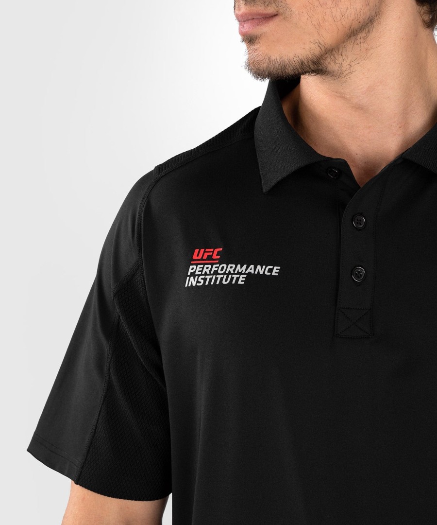 ufc venum performance institute 2.0 miesten poolopaita - mustapunainen