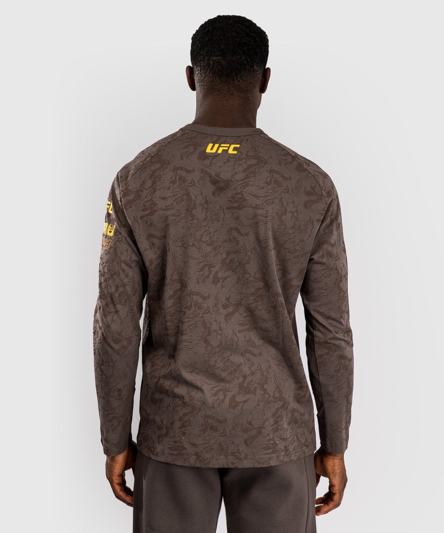 ufc fusion by venum fight week miesten pitkähihainen t-paita - ruskea