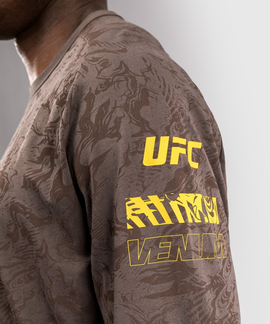 ufc fusion by venum fight week miesten pitkähihainen t-paita - ruskea