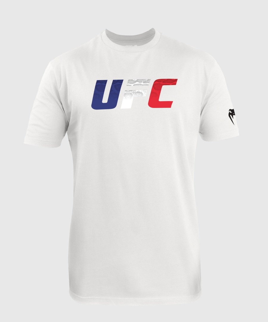 miesten ufc unrivaled by venum valkoinen ranskan lipun t-paita