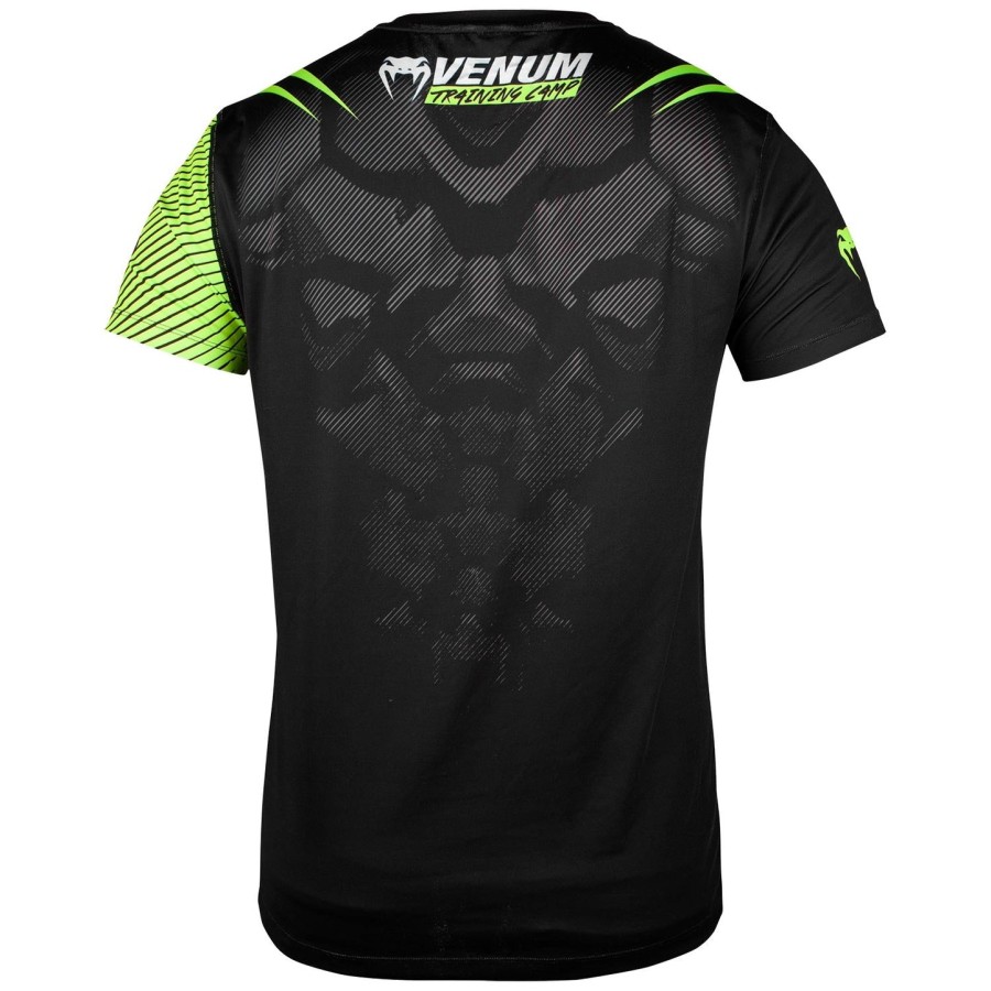 venum training camp 2.0 dry tech t-paita - mustaneonkeltainen - exclusive