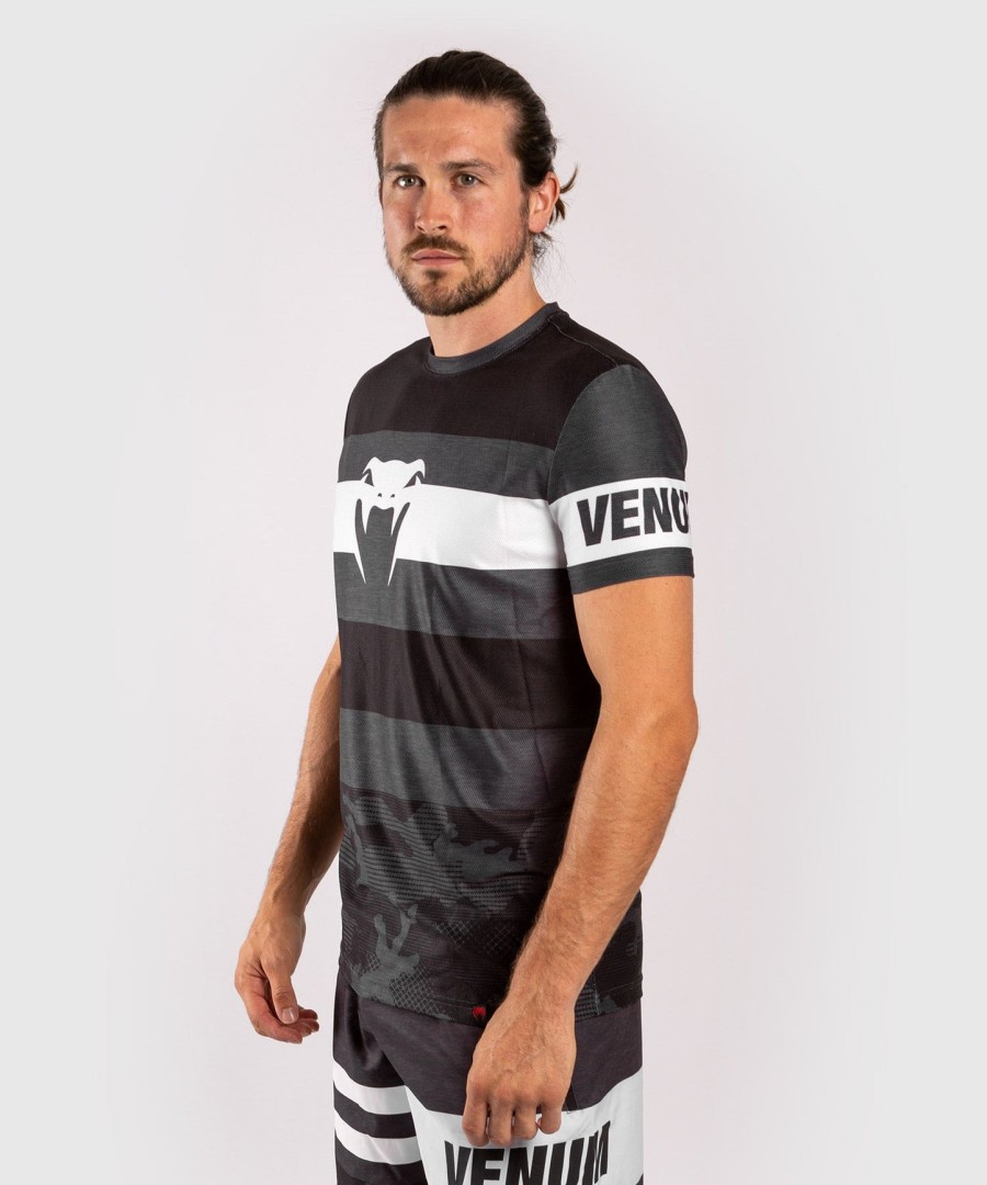 venum bandit dry tech t-paita - mustaharmaa