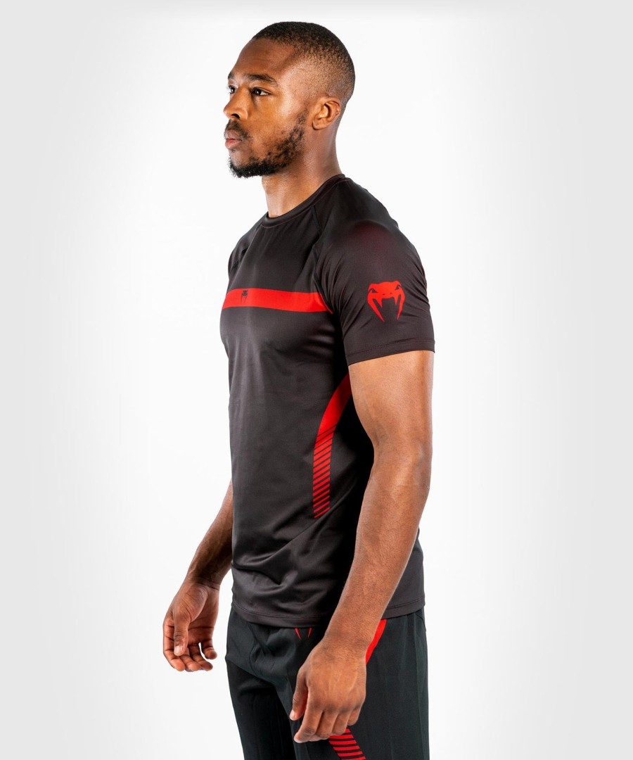 venum nogi 3.0 dry tech t-paita - mustapunainen