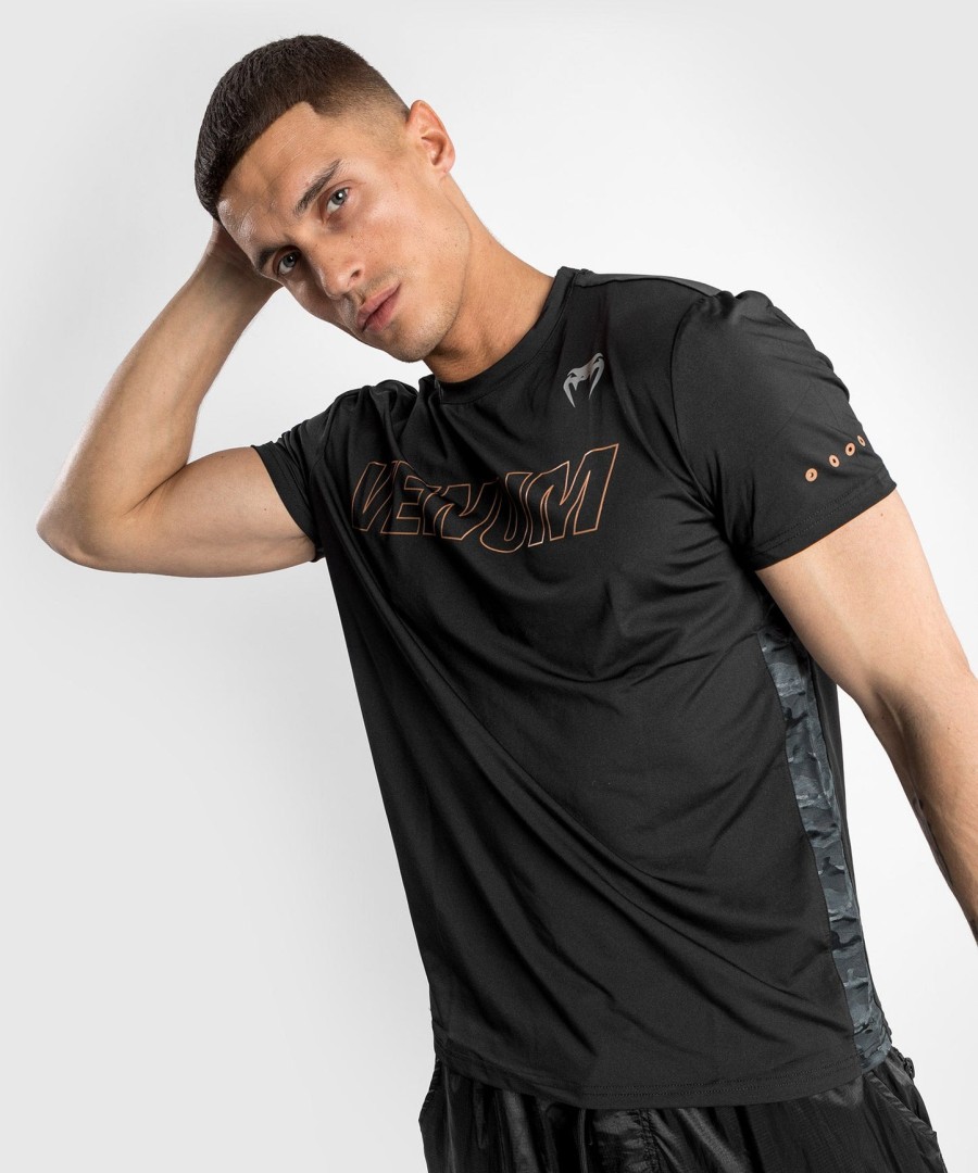 venum classic evo dry tekninen t-paita - mustapronssi