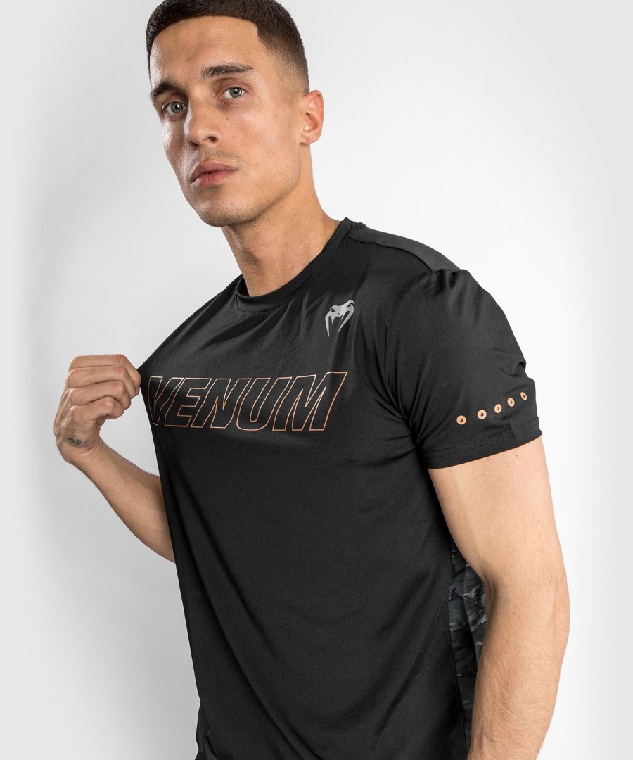 venum classic evo dry tekninen t-paita - mustapronssi