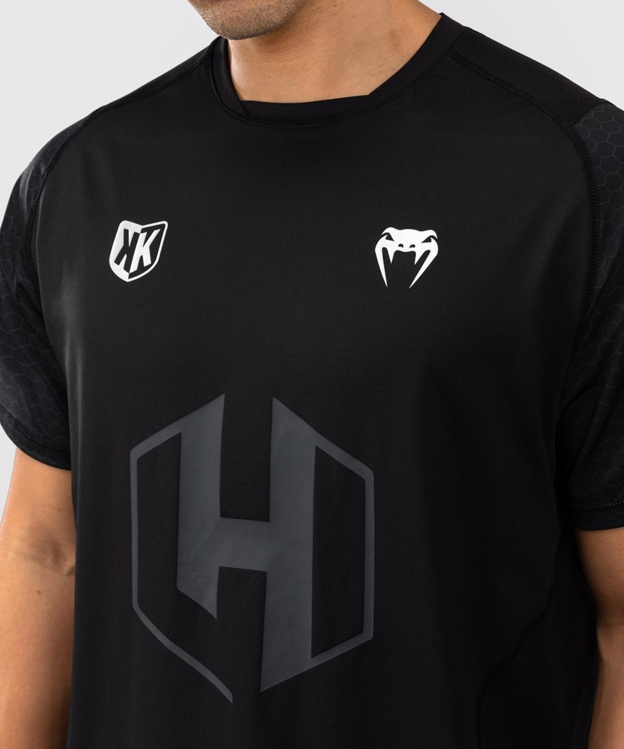 foot korner x venum hexagon mma t-paita - mustahopea