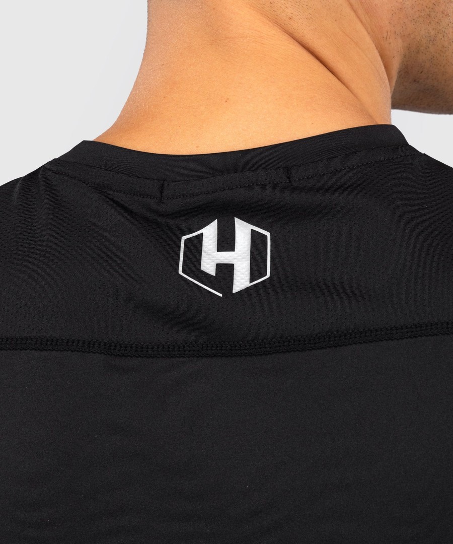 foot korner x venum hexagon mma t-paita - mustahopea