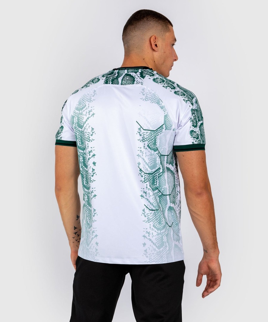 ufc adrenaline by venum authentic fight night miesten pelipaita - emerald edition - valkoinenvihreä