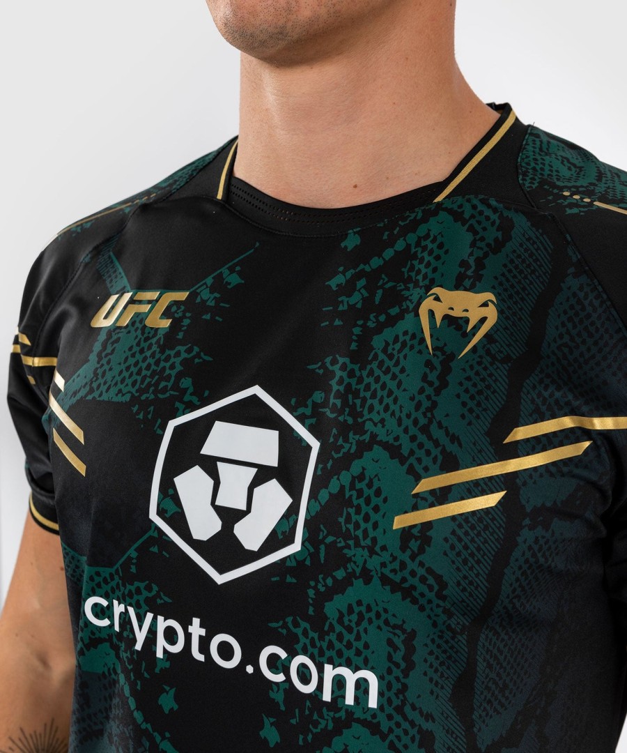 ufc adrenaline by venum authentic fight night miesten pelipaita - emerald edition - vihreämustakulta