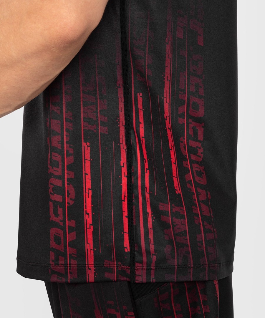ufc venum performance institute 2.0 miesten dry-tech paita - mustapunainen