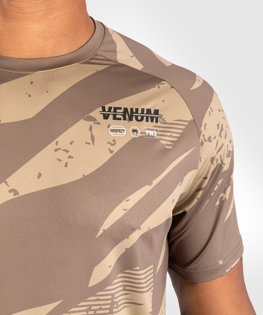 ufc adrenaline by venum miesten fight week dry-tech t-paita - aavikkokuvio
