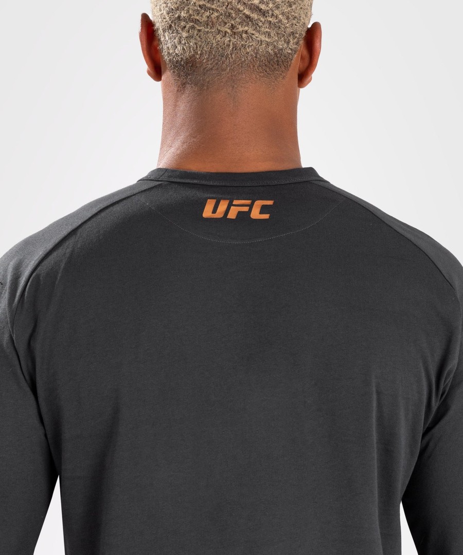 ufc adrenaline by venum fight week miesten pitkähihainen t-paita - hiilenharmaa