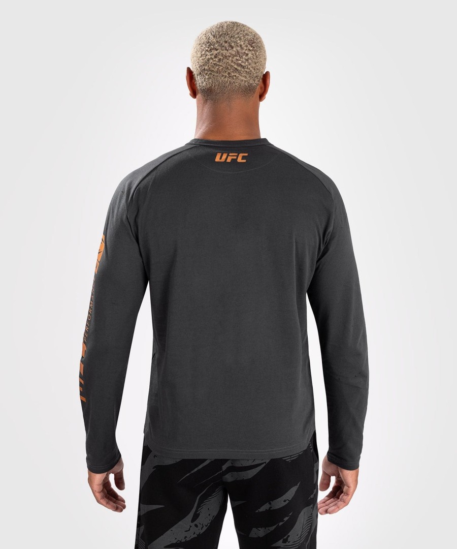 ufc adrenaline by venum fight week miesten pitkähihainen t-paita - hiilenharmaa