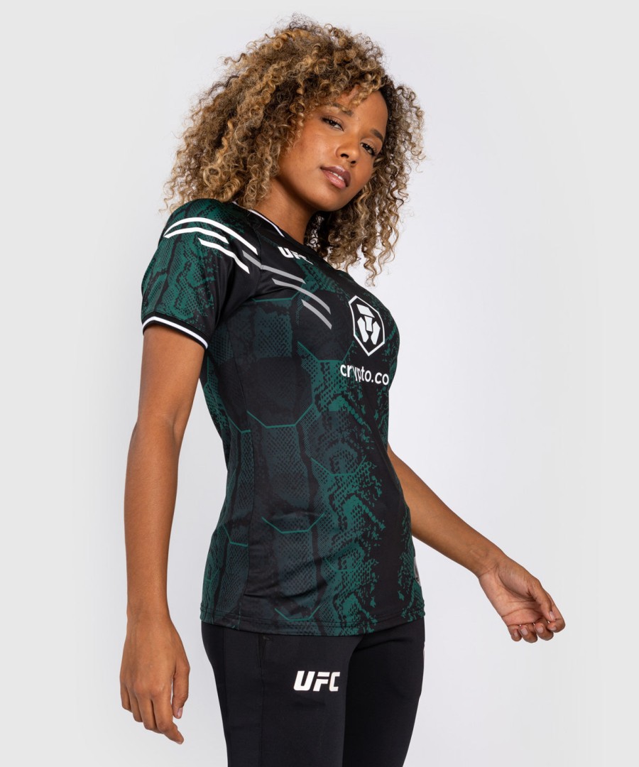 ufc adrenaline by venum authentic fight night naisten walkout pelipaita - emerald edition - vihreämusta
