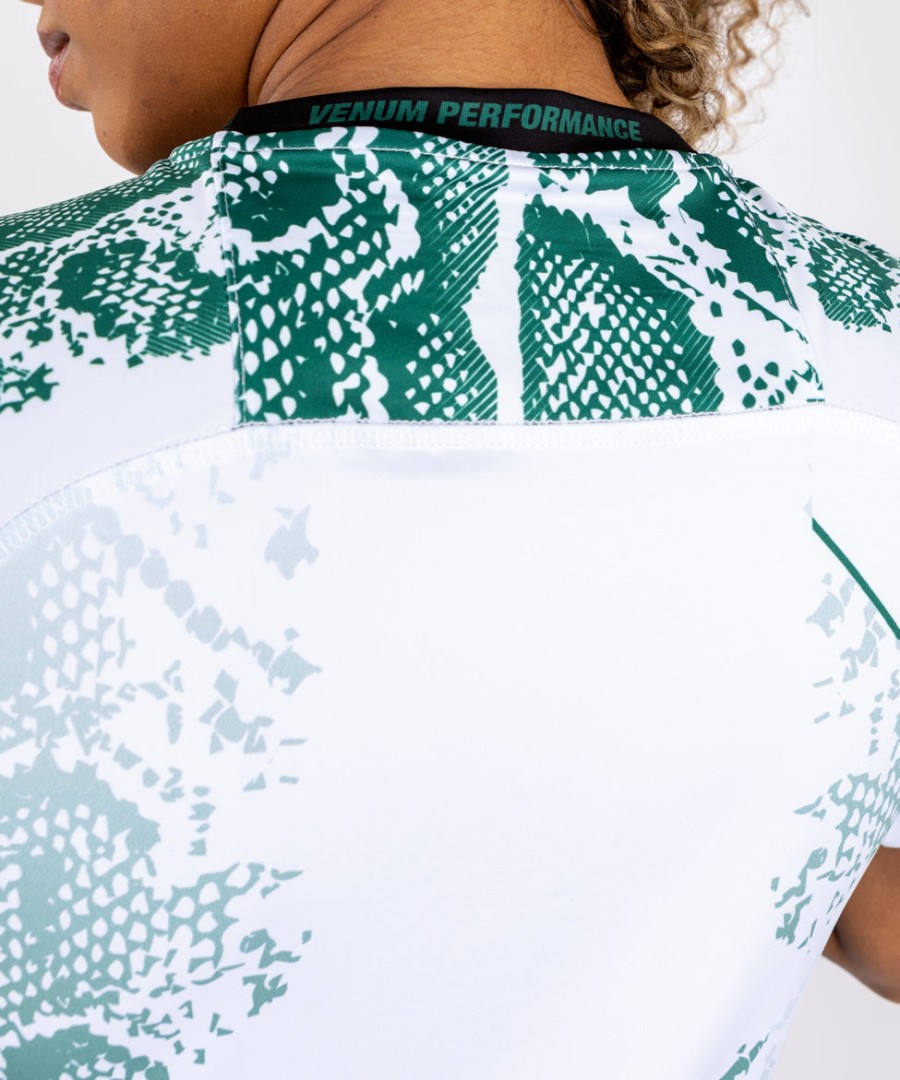 ufc adrenaline by venum authentic fight night naisten walkout pelipaita - emerald edition - valkoinenvihreä