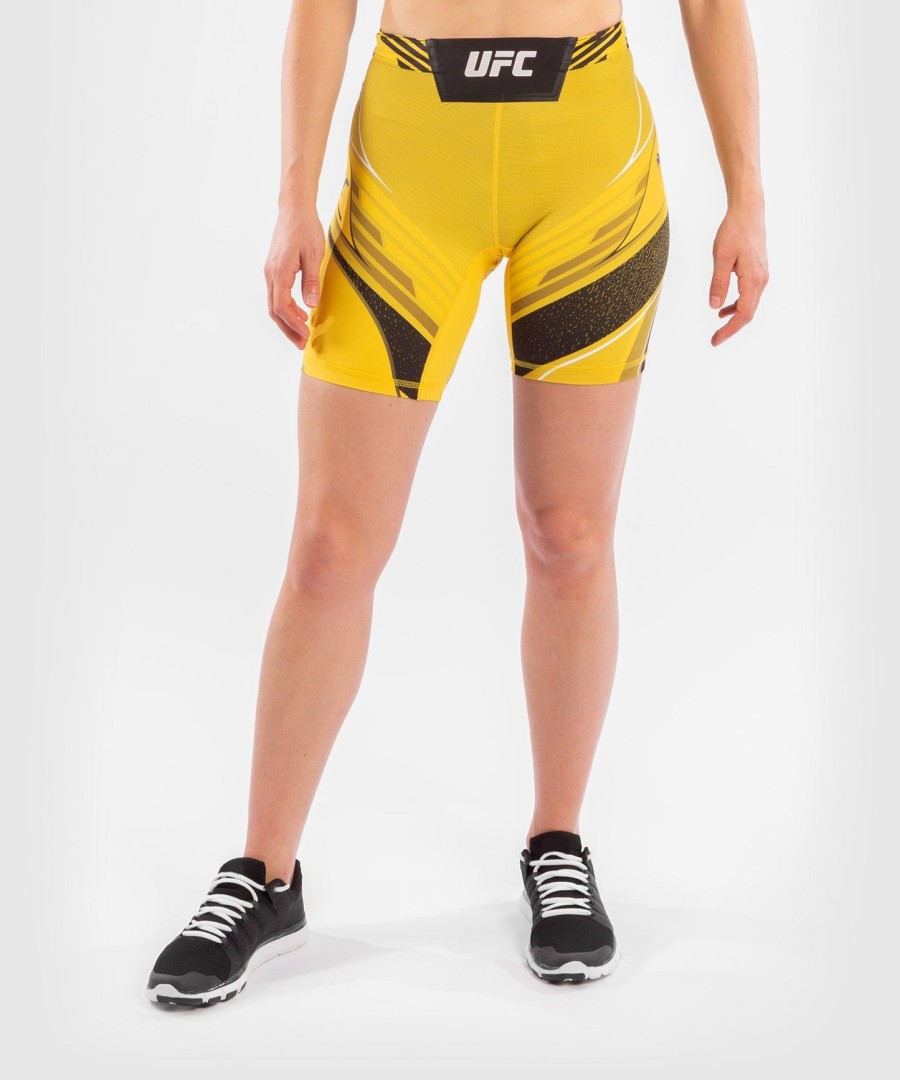 ufc venum authentic fight night vale tudo naisten shortsit - pitkä lesti - keltainen