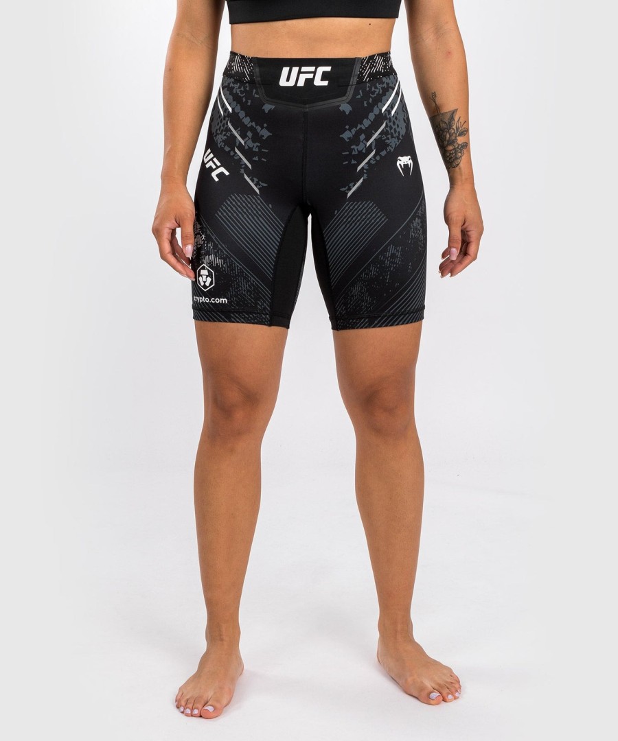 ufc adrenaline by venum authentic fight night naisten vale tudo shortsit - pitkä leikkaus - musta