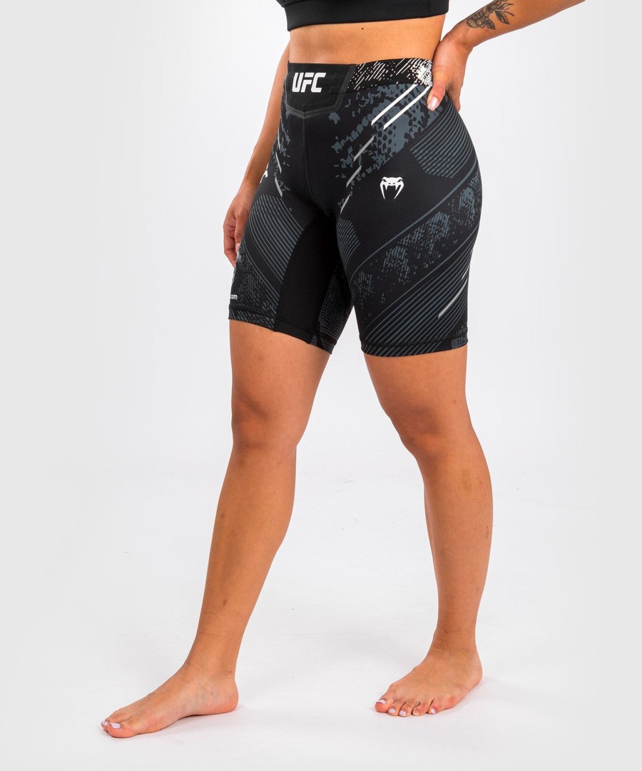ufc adrenaline by venum authentic fight night naisten vale tudo shortsit - pitkä leikkaus - musta