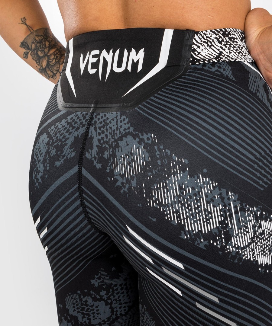 ufc adrenaline by venum authentic fight night naisten vale tudo shortsit - pitkä leikkaus - musta